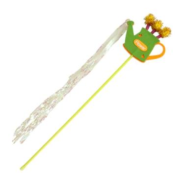 Imagem de Varinhas de brinquedos para gatos | Varinha de pena de gato | Forma de regador colorido jogo de penas borlas suprimentos interativos para animais de estimação para todas as raças