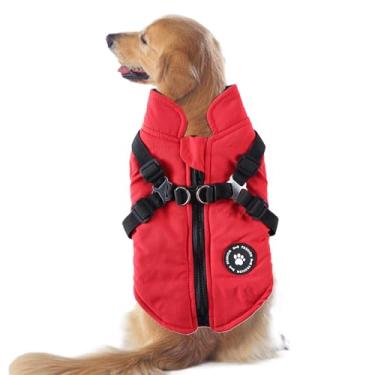 Imagem de Casacos de inverno para cães pequenos | Casaco de lã para cães de inverno, casaco impermeável | Colete quente acolchoado grosso para cachorros pequenos, médios e grandes