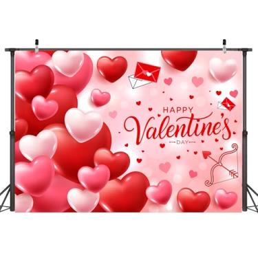 Imagem de Art_Angels Banners de Feliz Dia dos Namorados, 19 x 12 m, cenário de festa romântica para sessão de fotos, decoração de faixa de dia dos namorados, fundo fotográfico para adereços de estúdio