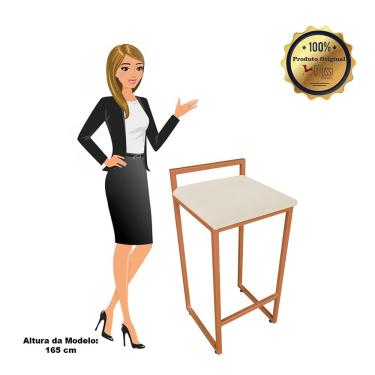 Imagem de CONJUNTO 02 BANQUETAS PIETRA SUEDE BASE