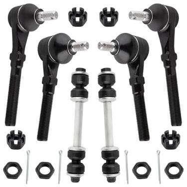 Imagem de WEDOAUTO Kit de suspensão frontal completo de 6 peças hastes de direção internas externas para barra oscilante para Lincoln Navigator e para Ford Expedition 98-02/F-150 97-03/F-250 97-99 ES3366T
