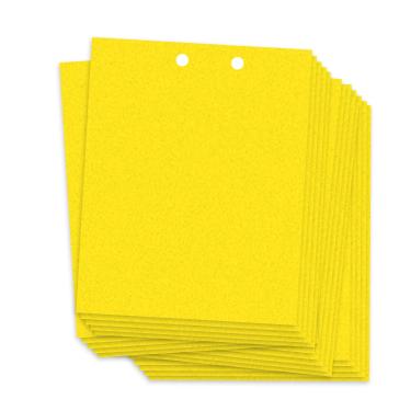 Imagem de 20 peças de Armadilhas Adesivas Duas Lado para Mosquitos Plantas Voadores Pulgões Trips Minadores Folhas Cola Longa Duração e Alta Temperatura Cortáve