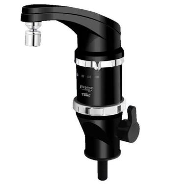 Imagem de Torneira Elétrica 4t De Balcão Elegance Preta - Fame Voltagem:220V - 6800w