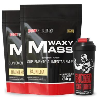 Imagem de Kit 2x Waxy Mass Baunilha 3kg + Coqueteleira - Bodybuilders