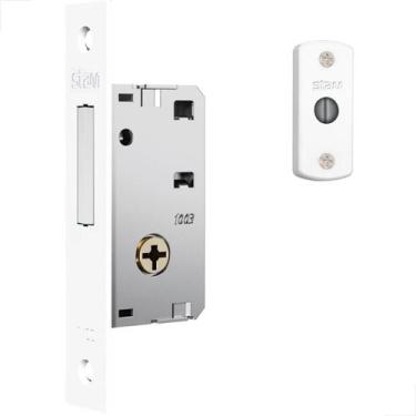 Imagem de Fechadura Trava Auxiliar Stam Tetra 1003 Par Inox