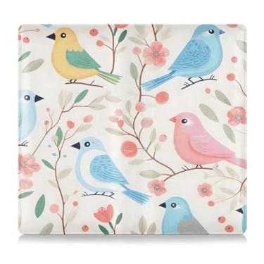 Imagem de CEBUGI Birds on Branches Porta-luvas para registro de carro e seguro para organizador de documentos, 12,5 cm x 24 cm