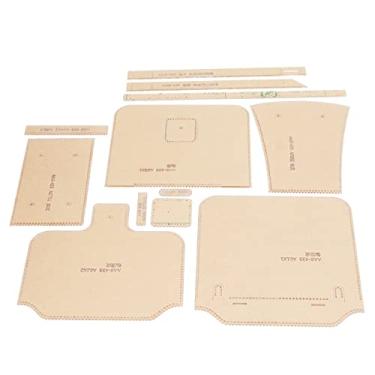 Imagem de Cryfokt Modelo de Estêncil de Padrão de Bolsa de Ombro Transparente Acrílico para Ferramenta DIY de Couro Artesanal, Modelo Transparente Portátil para Amantes de Artesanato, 12 Peças