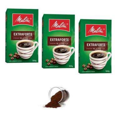 Imagem de Kit com 3 Café Torrado e Moído Tradicional Melitta 500g