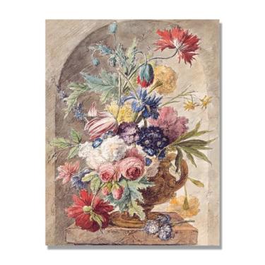 Imagem de NHLDZYH Arte de parede em tela colorida para especiarias e colher de tempero | Decoração de cozinha vintage | Arte moderna para casa e sala de jantar. B76. Tela somente 70 x 90 cm - 27,6 x 35,4 pol