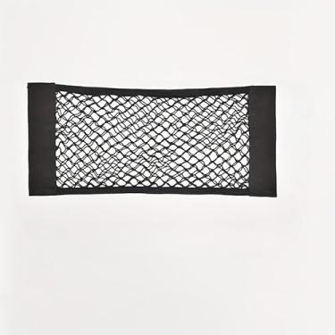 Imagem de Bolsa para carro, tela de teto, armazenamento automático, adesivo de parede, bolso de rede, elástico, bolsa organizadora, suporte de armazenamento de malha de carga (9,84 x 23,57 cm)