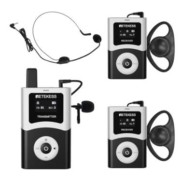 Imagem de Retekess T130U (4ª geração T130) Sistema de guia turístico Whisper, microfone e alto-falante com guia turístico, qualidade de som nítida, operação com uma tecla, fones de ouvido com guia turístico