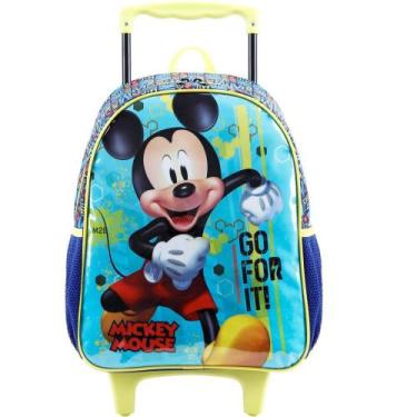 Imagem de Mochila Infantil com Rodinha Mickey 16 POL - Xeryus