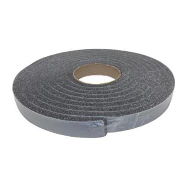 Imagem de Fita Veda Fresta Multiuso Espuma Adesiva Preta 20x2mm Rolo 10m - 00008
