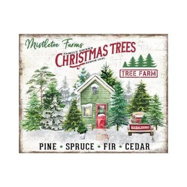 Imagem de Pôster Vintage De Natal Para Parede De Cozinha: Letreiro De Padaria De