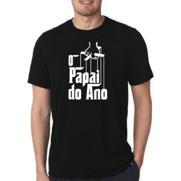 Imagem de Camiseta Masculina O Papai Do Ano - Original Uniformes, P, Preto, Masc