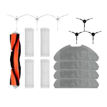 Imagem de Kit de acessórios compatível com Xiaomi Mi Robot Vacuum-Mop 2 Pro/Lite MJST1SHW MJSTL - Filtro, pano de esfregão, escova principal e peças de reposição de escova lateral(15PCS)