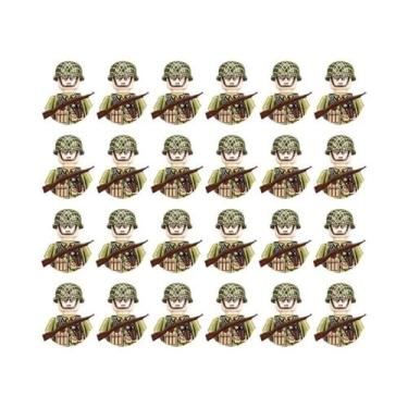 Imagem de Mini Figuras De Ação De Soldados Militares Da Segunda Guerra Mundial P