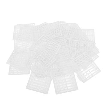 Imagem de KIMISS 30 Peças Rolhas de Isca-rolha de Cabelo de Peixe Tipo Grade de Plástico para Uso Em Pesca, Barco, Lago e Rio (Branco)