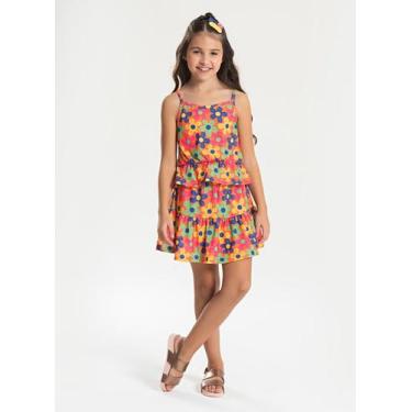 Imagem de Conjunto Verão Menina Vitamina Cropped Alcinha e Saia com Babado Flore