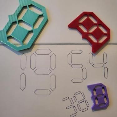 Imagem de Conjunto de 3 peças de 1 pacote de modelos de pintura com número de molde, faça você mesmo, painel de pintura de móveis de parede, materiais de arte (coloridos)