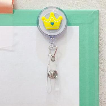 Imagem de Clipes de cartão de identificação, suporte de cartão de nome, desenho animado, enfermeira, médico, crachá (04)