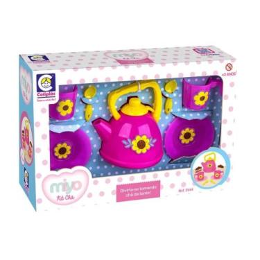Imagem de Brinquedo Miyo Kit Hora do Chá Composto por Pires, Colher, Bule e Xica
