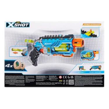Imagem de Brinquedo Lançador De Dardos Xshot Dino Attack Dino Striker Blue - Can