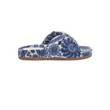 Imagem de Chinelo Slide Farm Feminino Azul 35-Feminino