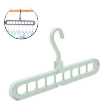 Imagem de Cabide de Plástico 9 Divisórias Multifuncional - TOP RIO