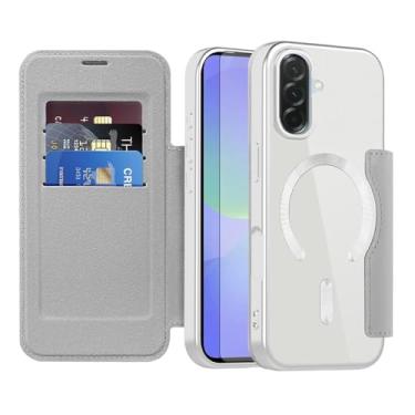 Imagem de Asuwish Capa de telefone para Samsung Galaxy A56 5G capa carteira magnética com protetor de tela de vidro temperado flip porta-cartão de crédito bloqueio RFID slot robusto acessórios para celular A 56