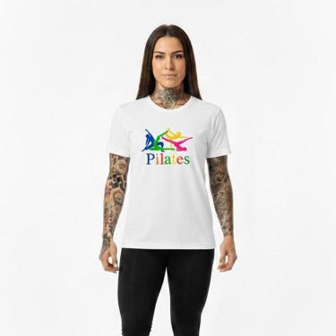 Imagem de Camiseta Feminina Algodão Premium PILATES Treino-Feminino