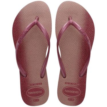 Imagem de Chinelo Dedo Feminino Casual Dia a Dia Praia Passeio Com Glitter Havaianas Slim Gloss-Feminino