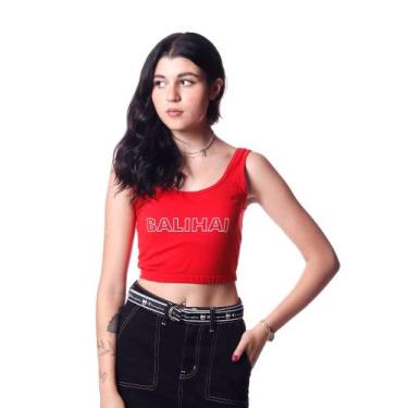 Imagem de Cropped Bali Hai Modern Basic, Vermelho, p