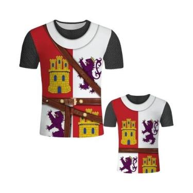 Imagem de Camiseta Masculina Oversized De Verão Com Estampa De Cavaleiro, Estilo