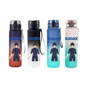 Imagem de Copo De Água Blue Lock Anime 650ML, Garrafa Esportiva Com Tampa Flip-t