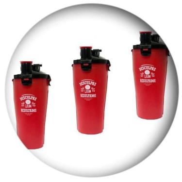 Imagem de Coqueteleira Shakeira Vermelho 2 Compartimento 800Ml 505Sort