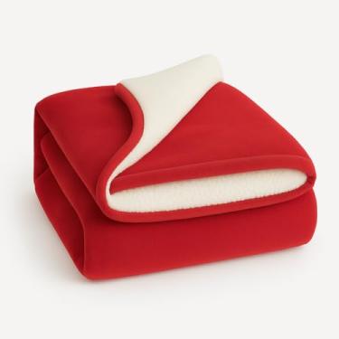 Imagem de Cobertor Manta Soft Bebê Dupla Face Macio Sherpa Palha e Microfibra Para o Frio(Vermelho)
