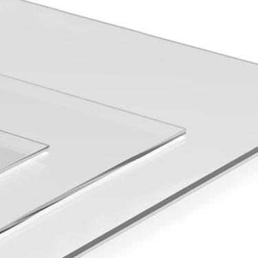 Imagem de Chapa Fundo Piso Fotográfico Transparente Cristal 2x1m Cenário Placa Flexível Versátil Tipo Acrílico