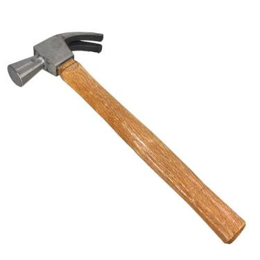 Imagem de Martelo Unha Polido Carpinteiro 23 Mm C/ Cabo De Madeira - EDA