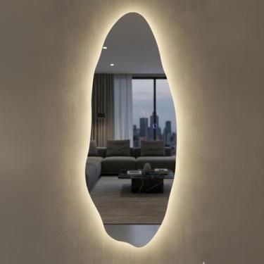 Imagem de Espelho 150x60cm Sala Closet Banheiro Led Touch Lopazzi