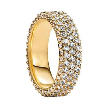 Imagem de Anel Feminino De Prata Esterlina 925 Com Pedra Rosa E Pérola Em Format