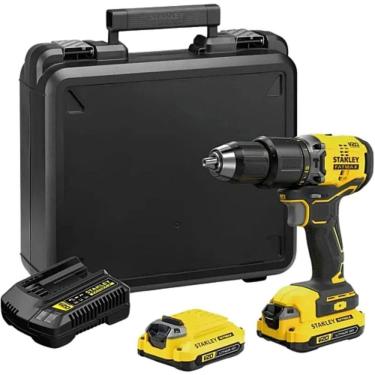 Imagem de Parafusadeira E Furadeira de Impacto Brushless 1-2 13mm 20 Volts Max Bivolt com 2 Baterias + Maleta