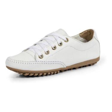 Imagem de sapatenis tênis feminino casual couro resistente preto - Izabela Araúj