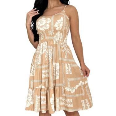 Imagem de Vestido Feminino Viscose Lastex Com Bojo e Alças Regulaveis - Chiquita