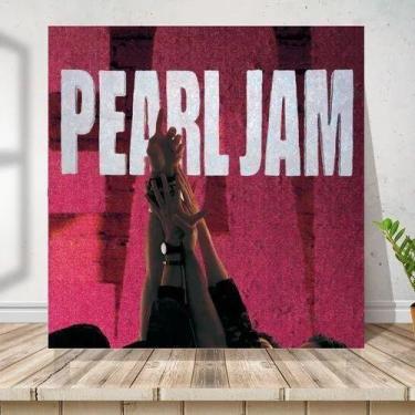 Imagem de Placa Quadro Capa De Disco Pearl Jam Impressão Direta No Mdf 30x30cm -