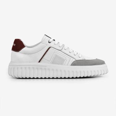 Imagem de Tênis Casual Ferracini Still Branco de Couro 8102-683C-Masculino