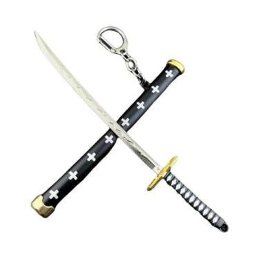Imagem de Chaveiro De Mini Katana Roronoa Zoro Para Homens, Espada Samurai De An