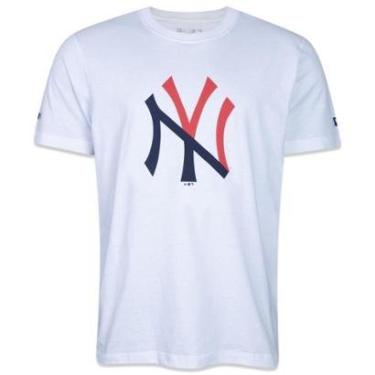 Imagem de CAMISETA REGULAR MLB NEW YORK YANKEES WORLD MANGA CURTA BRANCO NEW ERA-Masculino