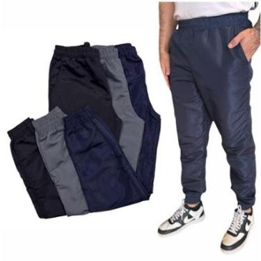 Imagem de KIT CALÇA DE TACTEL COM ELASTICO NO CÓS E NA BARRA-Masculino