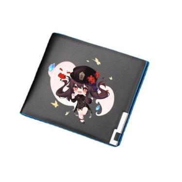 Imagem de Carteira Genshins Impacts Personagens de Anime Slim BiFold PU - Yiweis